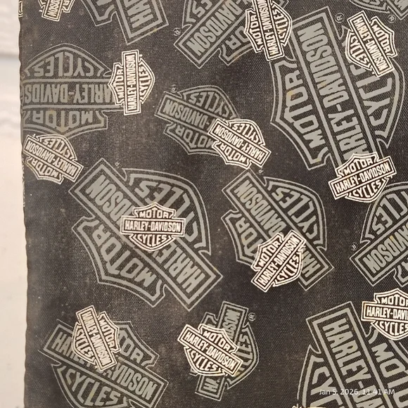 HARLEY DAVIDSON ROAMER BIKER BEAR BEAN PLUSH ''97 Fabric Harley Tent ''99 Set - Picture 7 of 10